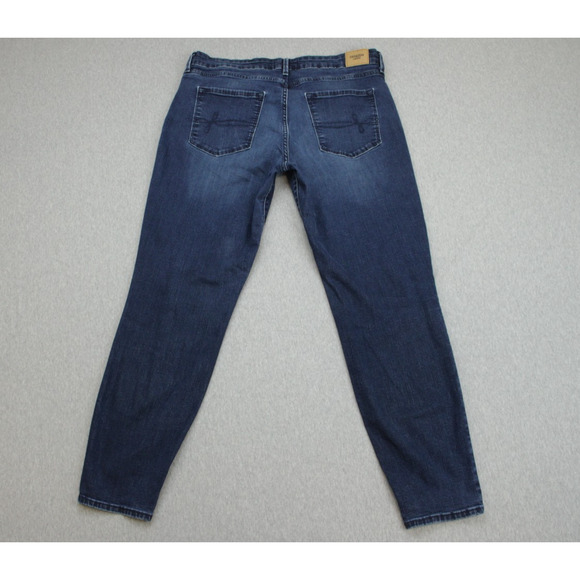 Levis Denizen Jeans Womens 16M (33 x 30) Blue Cotton Blend Mid Rise Skinny - Picture 2 of 9